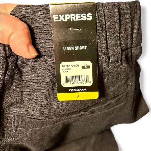 🖤 Express Linen Shorts | Size 8 | High-Rise + Breezy Chic - Picture 6 of 11